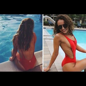 PRICE DROP! Sunny co. red suit large NEVER WORN